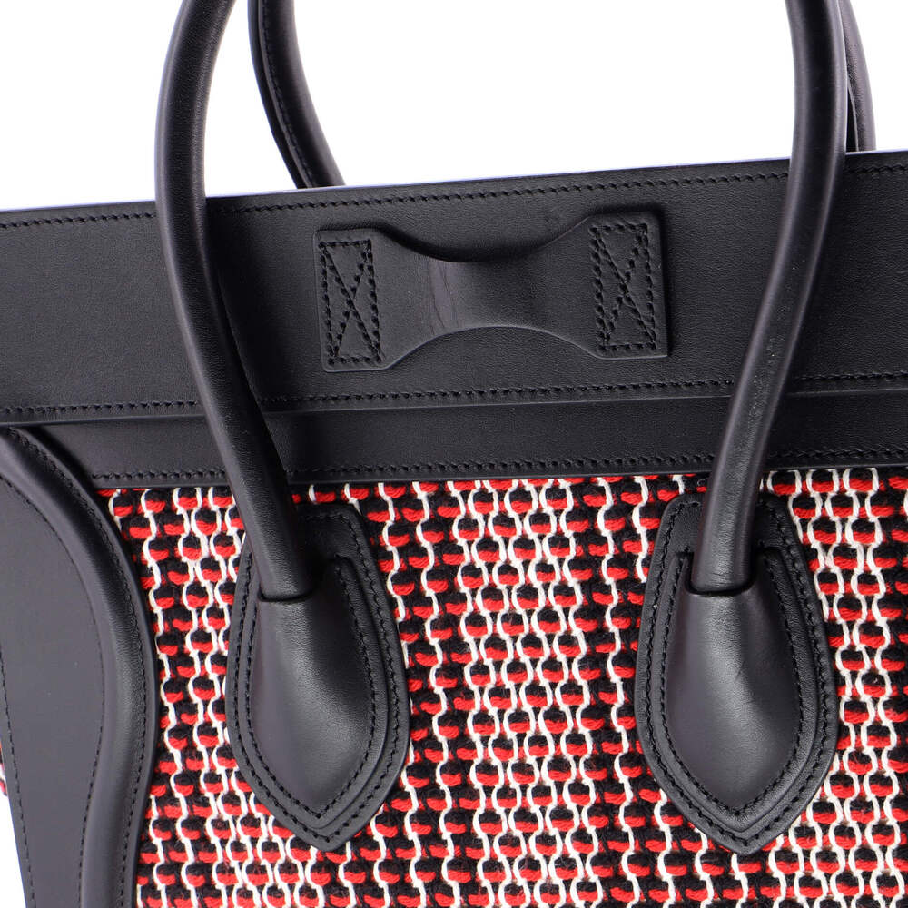 Celine Luggage Bag Tweed Micro #220357C11B - Picture 7 of 8